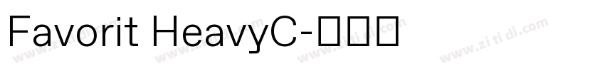 Favorit HeavyC字体转换